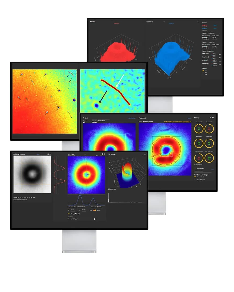 Static spray patterns and their evaluation in SprayCapture software