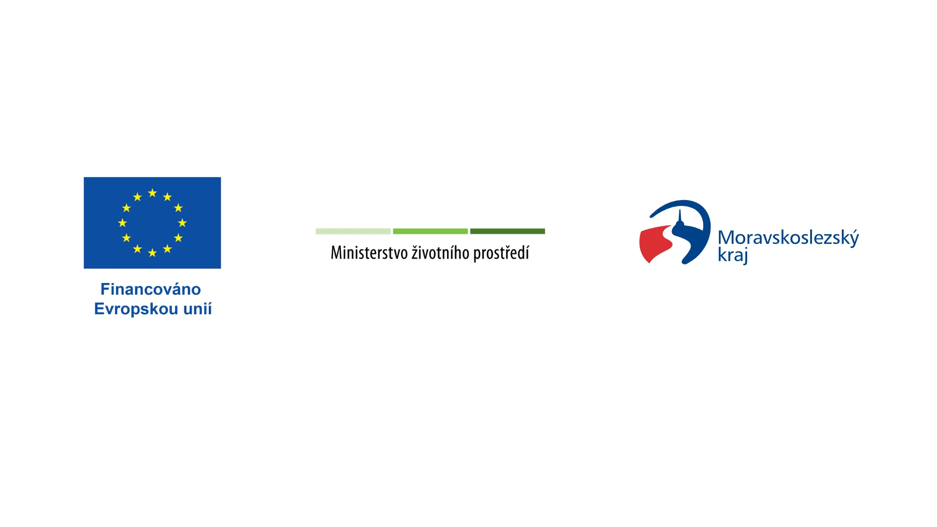 Financováno Evropskou unií, Ministerstvo životního prostředí, Moravskoslezský kraj